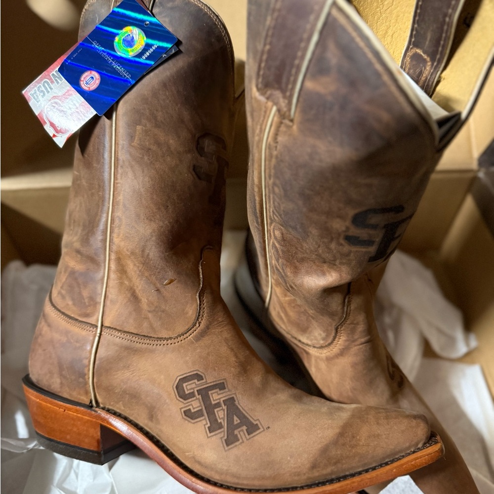 SFA Rustic Brown Western Boots